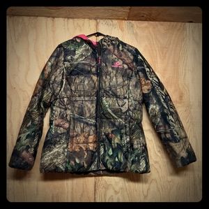 Women's Mossy Oak Camo Winter Hunting Puff Coat